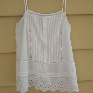 A&F Eyelet Cami Top